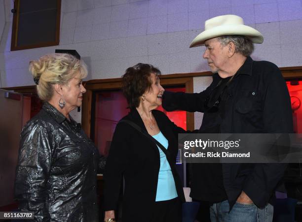 Country Music Hall of Fame members, Connie Smith, Jan Howard and Bobby Bare attend Country Music Hall and Museum presents Hit-Makers Reflect At...