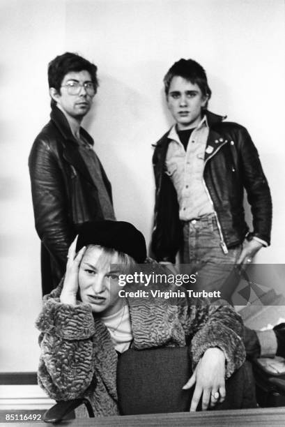 Photo of SPLODGENESSABOUNDS; Posed group portrait L-R Pat Thetic, Baby Greensleeves and Max Splodge
