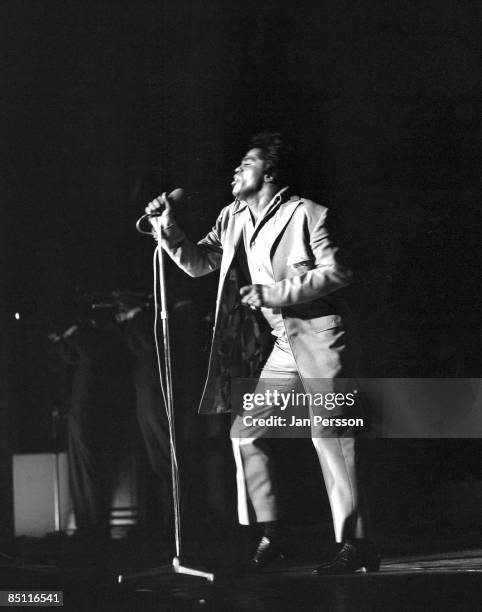 Photo of James BROWN; James Brown performing live onstage