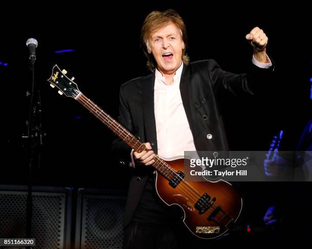 Sir Paul McCartney performs at Barclays Center on September 21, 2017 in New York City.