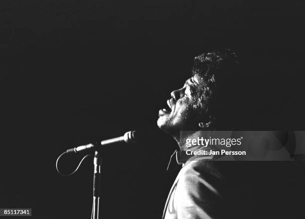 Photo of James BROWN; James Brown performing live onstage
