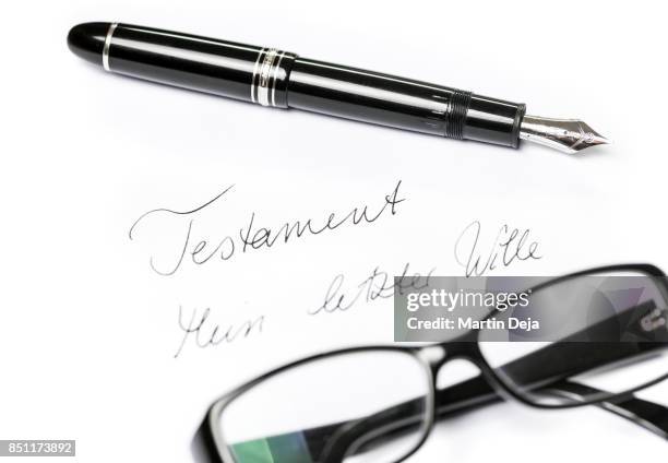 last will - mont blanc stock pictures, royalty-free photos & images