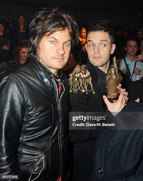 Brandon Flowers attends the afterparty following the Shockwaves NME Awards 2009, at the O2 Brixton Academy on February 25, 2009 in London, England.