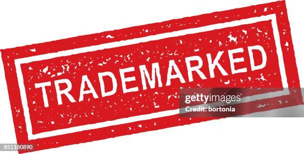 red rubber stamp icon on transparent background - copyright symbol transparent background stock illustrations