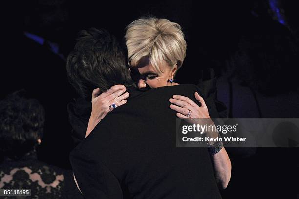 Actor actor Hugh Jackman and actress/director Deborra-Lee Furness attend the 81st Annual Academy Awards held at Kodak Theatre on February 22, 2009 in...