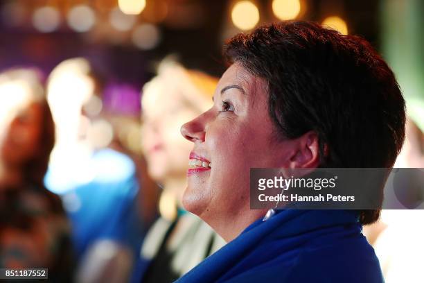 National Party deputy leader Paula Bennett looks on September 22, 2017 in Auckland, New Zealand. Voters head to the polls on Saturday to elect the...