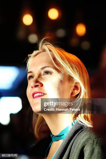 National Party MP NIkki Kaye looks on at the Viaduct Harbour on September 22, 2017 in Auckland, New Zealand. Voters head to the polls on Saturday to...