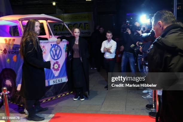 Sakias Kerner and his girlfriend Johanna attend the 'Nena - Nichts versaeumt - After Show Party' on September 21, 2017 in Hamburg, Germany.