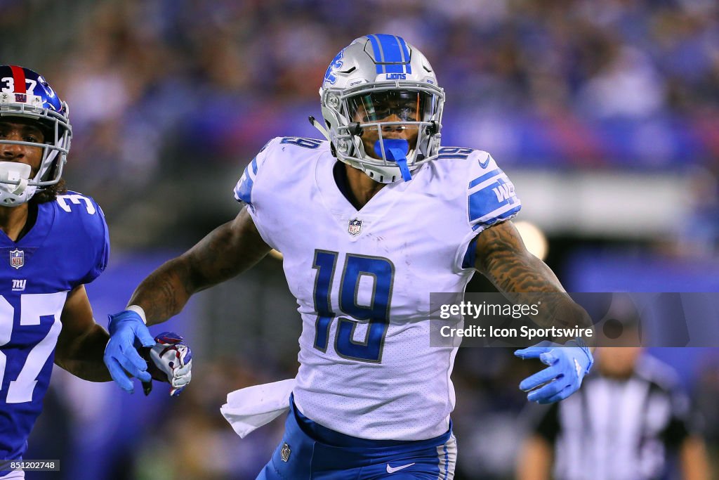 NFL: SEP 18 Lions at Giants