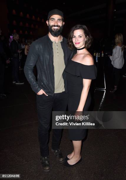 Tyler Hoechlin and Haley Webb at the MTV Teen Wolf 100th episode screening and series wrap party at DGA Theater on September 21, 2017 in Los Angeles,...