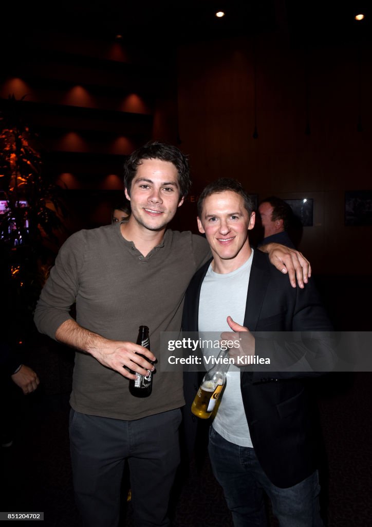 Dylan O'Brien and Jeff Davis at the MTV Teen Wolf 100th episode... News
