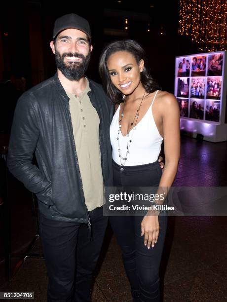 Tyler Hoechlin and Meagan Tandy at the MTV Teen Wolf 100th episode screening and series wrap party at DGA Theater on September 21, 2017 in Los...
