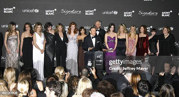 Actresses Mira Sorvino, Andie MacDowell, Jessica Lange, Milla Jovovich, Lauren Hutton, Marcia Cross, Eva Longoria, Actor Michael York, Montblanc...