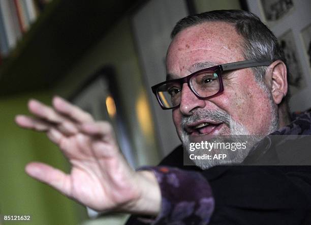 Spanish philosopher and writer Fernando Sabater gives an interview at his home in Madrid on February 20, 2009. Regional elections are scheduled for...