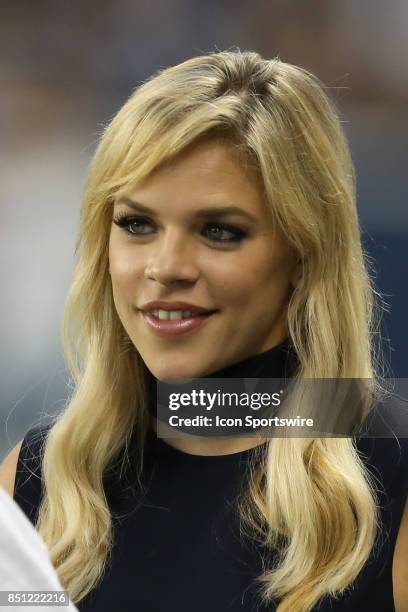 Announcer Julie Stewart-Binks before the Lamar Hunt US Open Cup final between the New York Red Bulls and Sporting Kansas City on September 20, 2017...