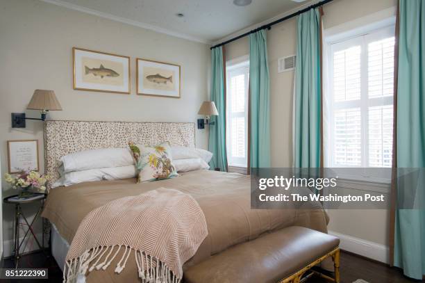 Master bedroom in Anna and Brian Matthews 1904 townhouse on Capitol Hill in Washington DC, February 18, 2014