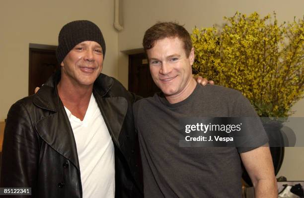 Mickey Rourke and David Keith