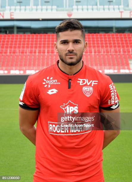 Mehdi ABEID during photoshooting of Dijon FCO for new season 2017/2018 on September 11, 2017 in Dijon, France.