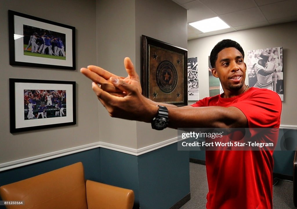 Erikson Andrus, brother of Texas Rangers shortstop Elvis Andrus, Photo  d'actualité - Getty Images