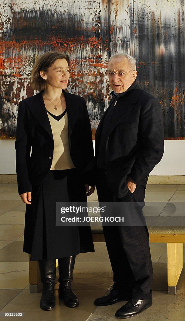 German painter Gerhard Richter and his w
