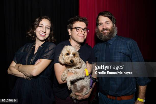 Kristen Schaal, Jon Lovett, and Will Forte attend Beef Relief - a special benefit for the International Rescue Committee at Largo on September 21,...