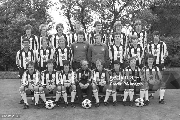 Second Division Newcastle United team photo for the 1980-81 season. Steve Carney, John Connolly, Bobby Shinton, Stuart Boam, Bill Rafferty, Kenny...