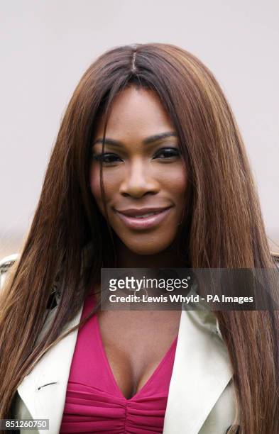 Serena Williams arrives at the Burberry Prorsum show at the London Collections: MEN SS14 at Kensington Gardens in London.