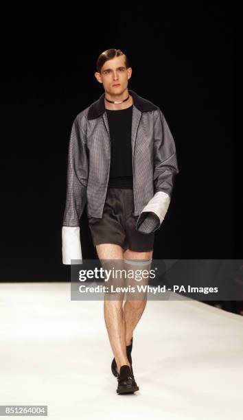 The Xander Zhou show at the London Collections: MEN SS14 in London. PRESS ASSOCIATION Photo. Picture date: Monday June 17, 2013. Photo credit should...