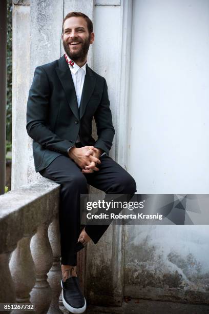 Actor Alessandro Borghi is photographed on August 31, 2017 in Venice, Italy.