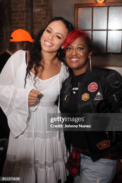 Elle Varner and Raspsody attend the Rapsody "Laila's Wisdom" Album Release Party at Sweet Chick on September 21, 2017 in New York City.