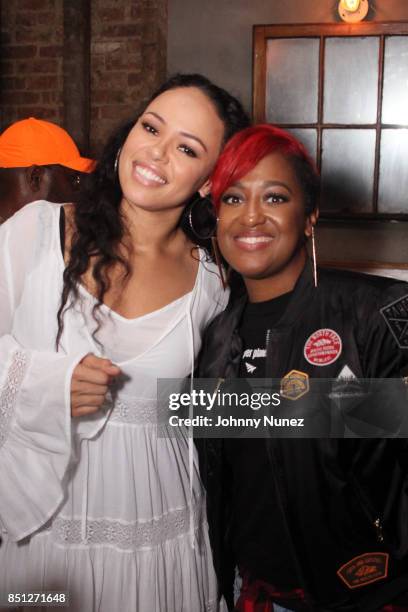 Elle Varner and Raspsody attend the Rapsody "Laila's Wisdom" Album Release Party at Sweet Chick on September 21, 2017 in New York City.