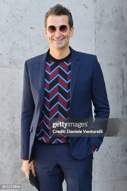 Federico Marchetti attends the Giorgio Armani show during Milan Fashion Week Spring/Summer 2018 on September 22, 2017 in Milan, Italy.