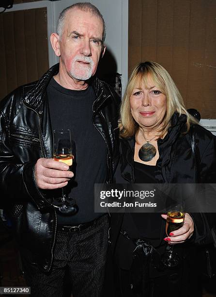Cynthia Lennon and Rod Davies attend Cancer Research UK's Sound & Vision at Abbey Road Studios on February 26, 2009 in London, England.