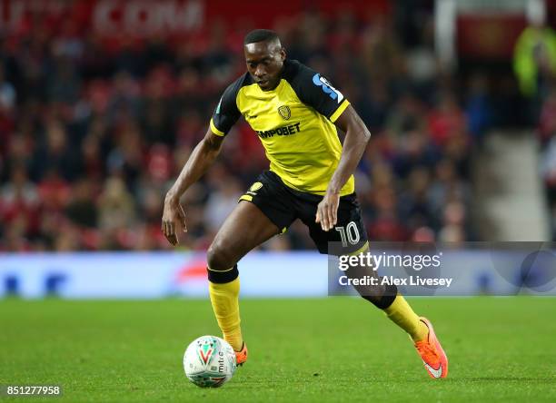 Lucas Akins of Burton Albion during the Carabao Cup Third Round match between Manchester United and Burton Albion at Old Trafford on September 20,...