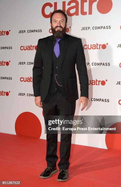 Alex O'Dogherty attends the presentation of new season of Cuatro TV Channel on September 21, 2017 in Madrid, Spain.