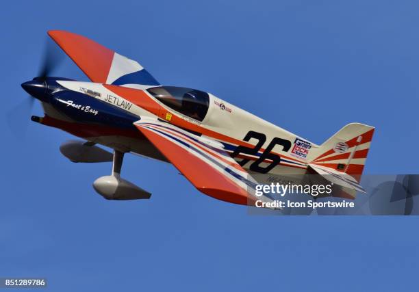 Paul Newman pilot of the Cassutt III-M "Fast and Easy" places 4th in the Formula One Silver race at the 54th National Championship Air Races the only...