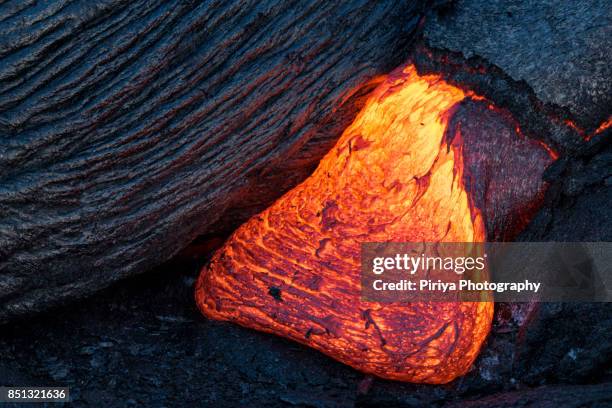 lava in hawaii - kalapana 個照片及圖片檔