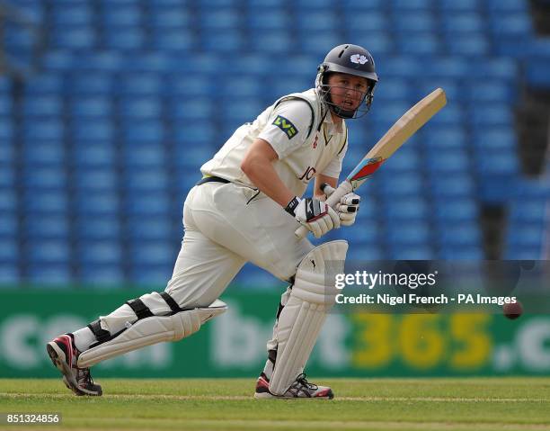 Yorkshire's Gary Ballance bats during day one of the LV County Championship match at Headingley Cricket Ground, Leeds.