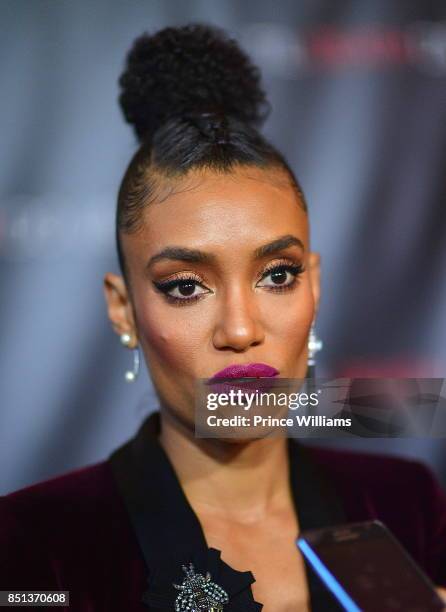 Annie Ilonzeh attends "Til Death Do Us Part" Atlanta Screening at Regal Atlantic Station on September 21, 2017 in Atlanta, Georgia.