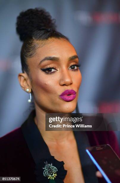 Annie Ilonzeh attends "Til Death Do Us Part" Atlanta Screening at Regal Atlantic Station on September 21, 2017 in Atlanta, Georgia.