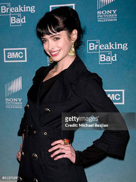 Actress Krysten Ritter arrives at the season 2 premiere of "Breaking Bad" at the ArcLight Cinemas on February 26, 2009 in Hollywood, California.