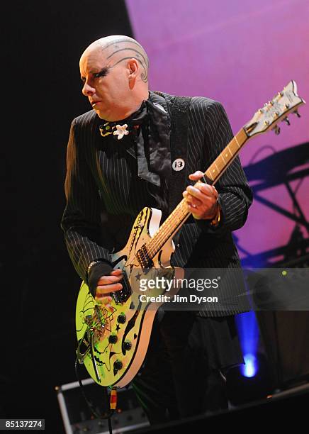 Porl Thompson of The Cure performs during the NME Awards Big Gig at the O2 Arena on February 26, 2009 in London, England.