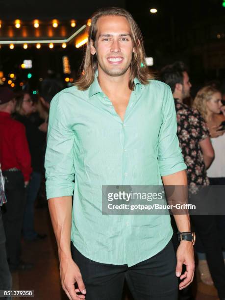 Spencer Davis is seen outside Big Brother 19 Wrap Party at Clifton's on September 21, 2017 in Los Angeles, California.