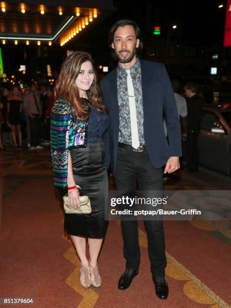 Rachel Reilly and Ryan Allen Carrillo are seen outside Big Brother 19 Wrap Party at Clifton's on September 21, 2017 in Los Angeles, California.