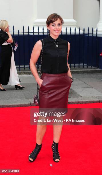 Jill Halfpenny arriving at the opening night of Charlie and the Chocolate Factory at the Theatre Royal, Drury Lane, London. PRESS ASSOCIATION Photo....