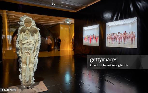 View during the 'I am a Problem' exhibition opening at MMK 2 on September 22, 2017 in Frankfurt am Main, Germany. The exhibition is staged by Ersann...