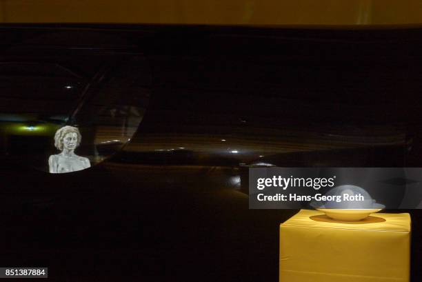 View during the 'I am a Problem' exhibition opening at MMK 2 on September 22, 2017 in Frankfurt am Main, Germany. The exhibition is staged by Ersann...