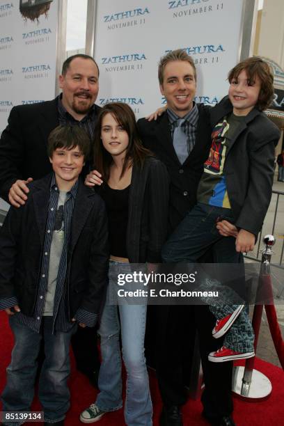 Director Jon Favreau, Josh Hutcherson, Kristen Stewart, Dax Shepard and Jonah Bobo