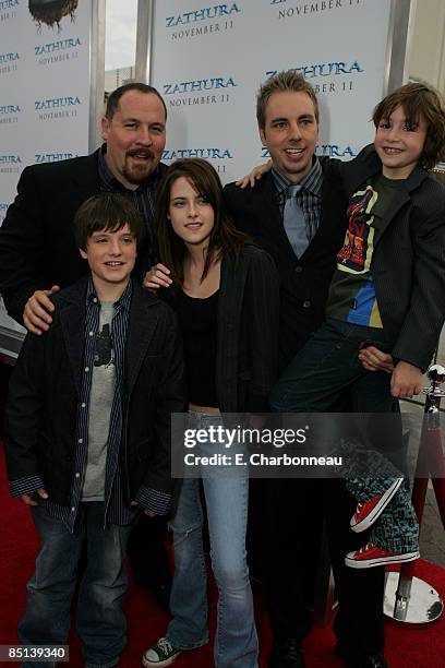 Director Jon Favreau, Josh Hutcherson, Kristen Stewart, Dax Shepard and Jonah Bobo