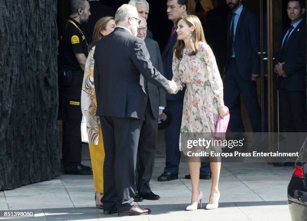 Queen Letizia of Spain presides AECC event on research on Cancer International Day at Prado Museum on September 22, 2017 in Madrid, Spain.